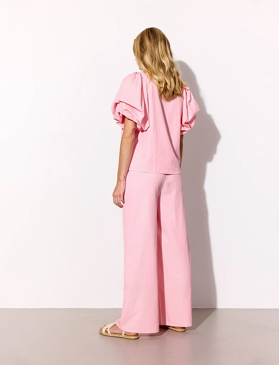 Hunkøn - Gudrun Trousers - vida byxor - pink - 5