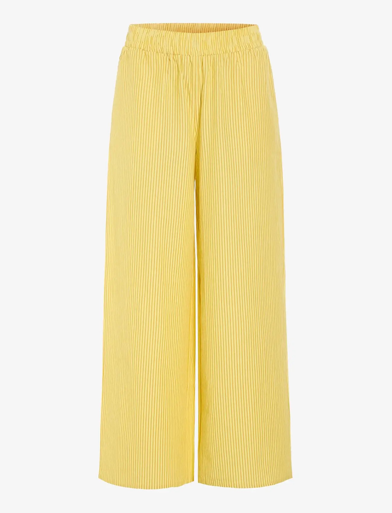 Hunkøn - Gudrun Trousers - bukser med brede ben - yellow - 1