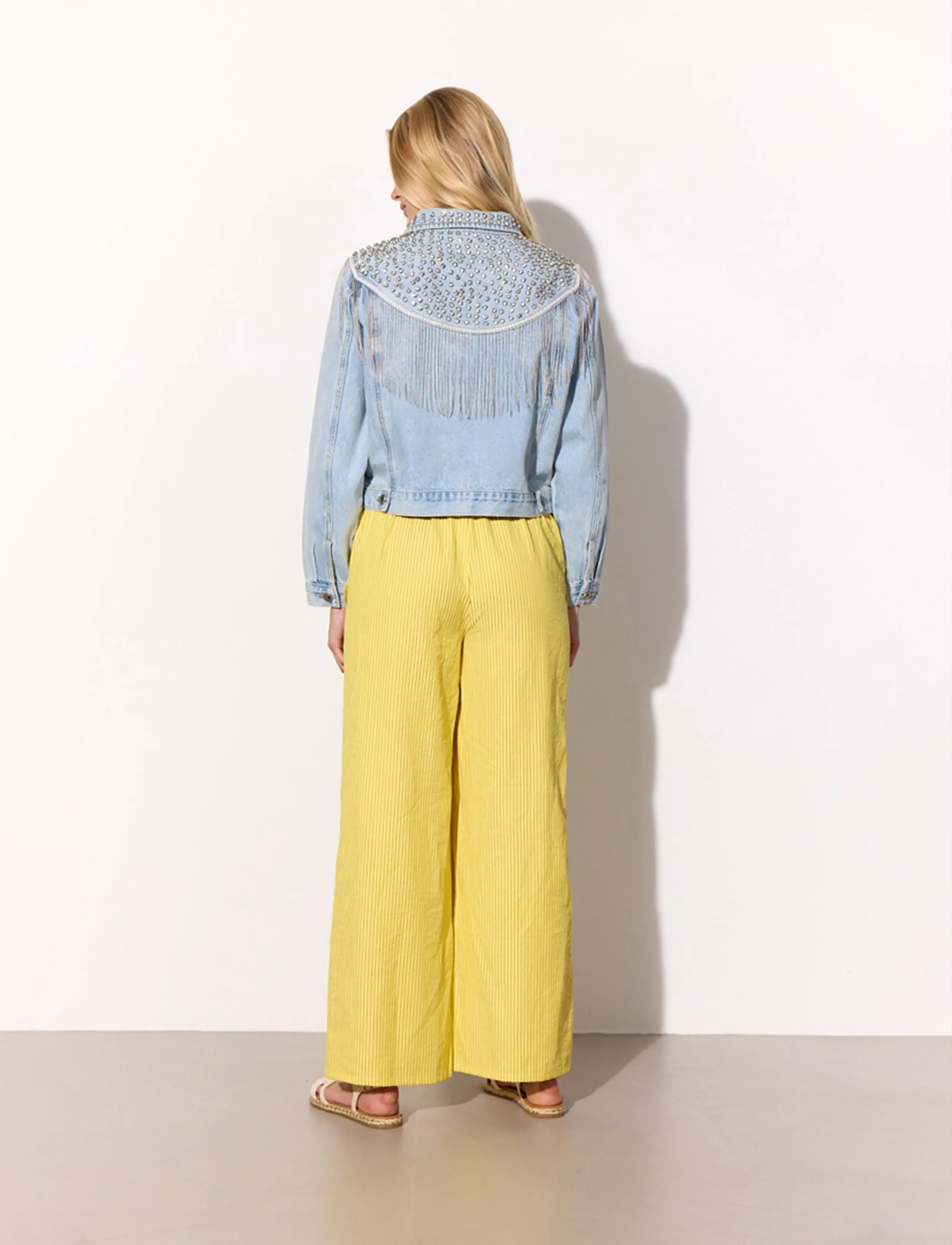 Hunkøn - Gudrun Trousers - hosen mit weitem bein - yellow - 4