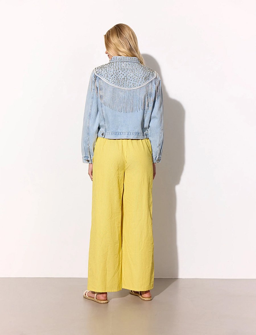 Hunkøn - Gudrun Trousers - hosen mit weitem bein - yellow - 4