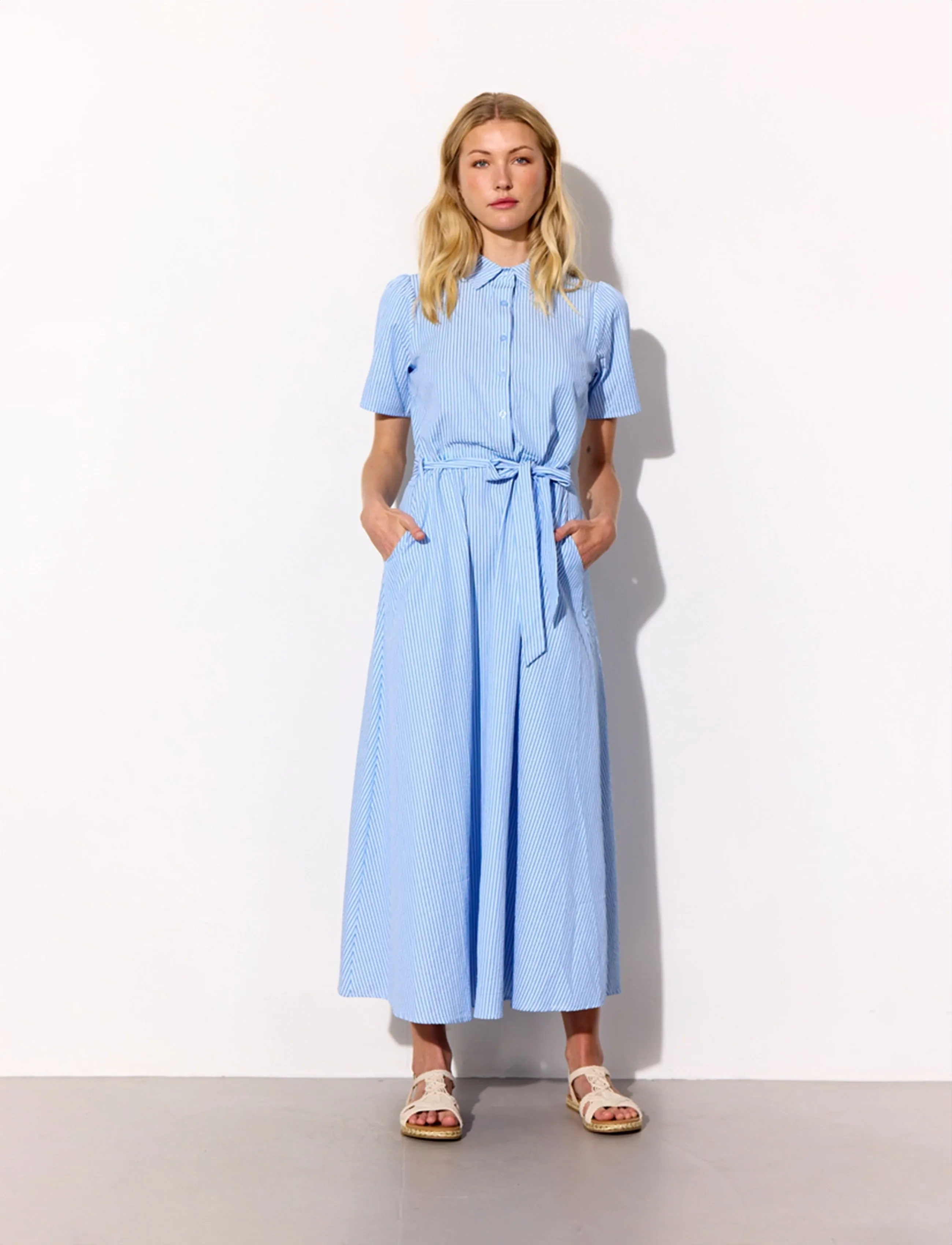 Hunkøn Gudrun Dress - Shirt Dresses - BLUE / blue