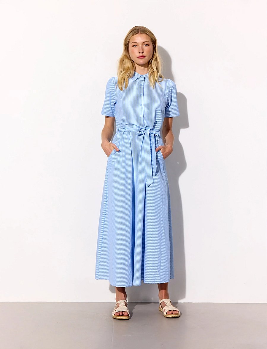Hunkøn - Gudrun Dress - skjortklänningar - blue - 0