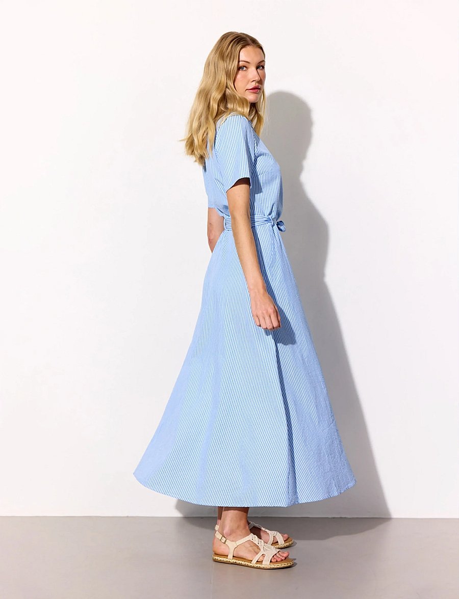 Hunkøn - Gudrun Dress - skjortklänningar - blue - 4