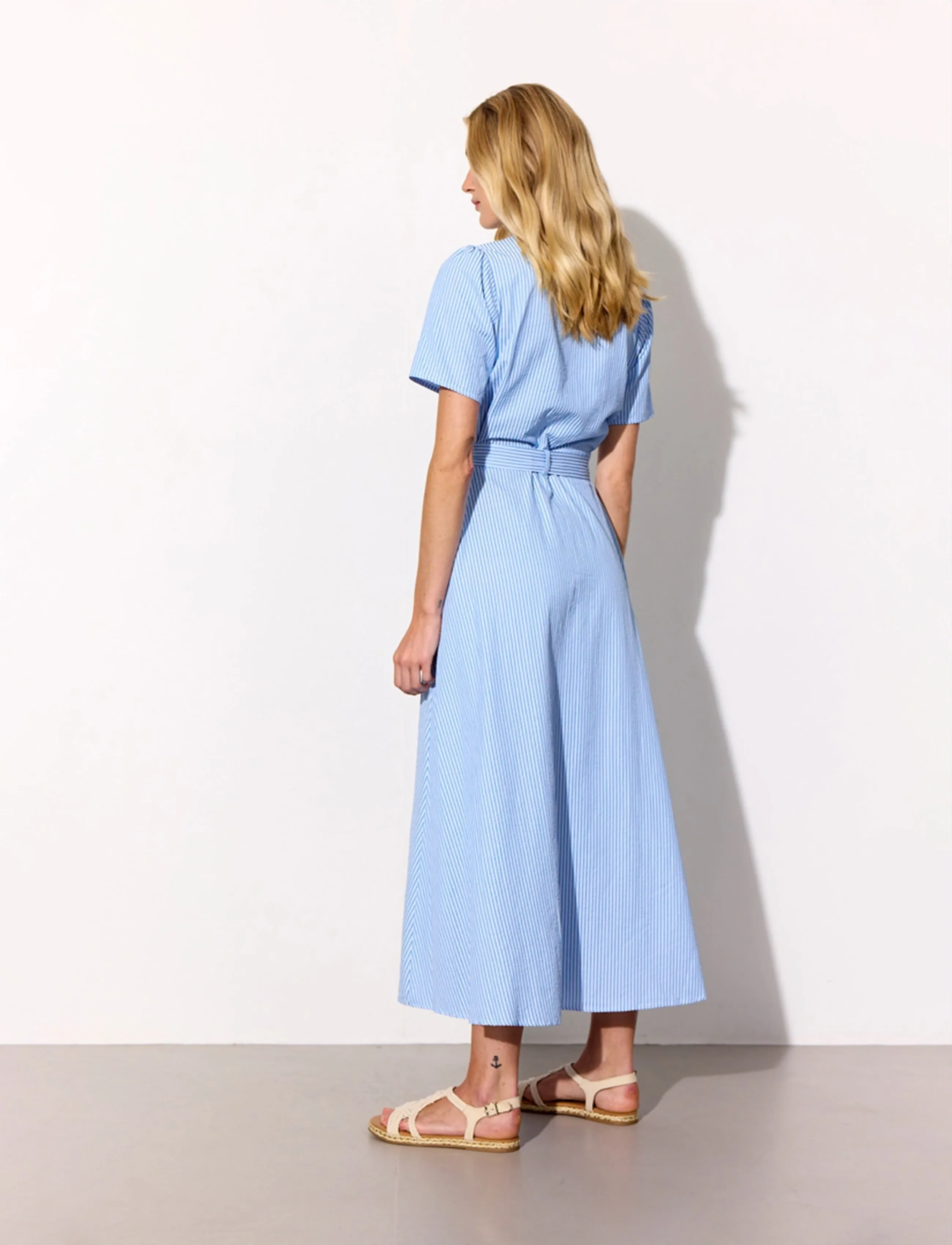 Hunkøn - Gudrun Dress - skjortklänningar - blue - 5