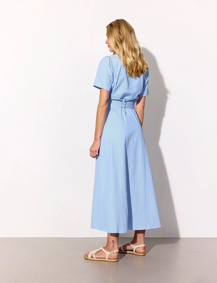 Hunkøn - Gudrun Dress - skjortklänningar - blue - 5
