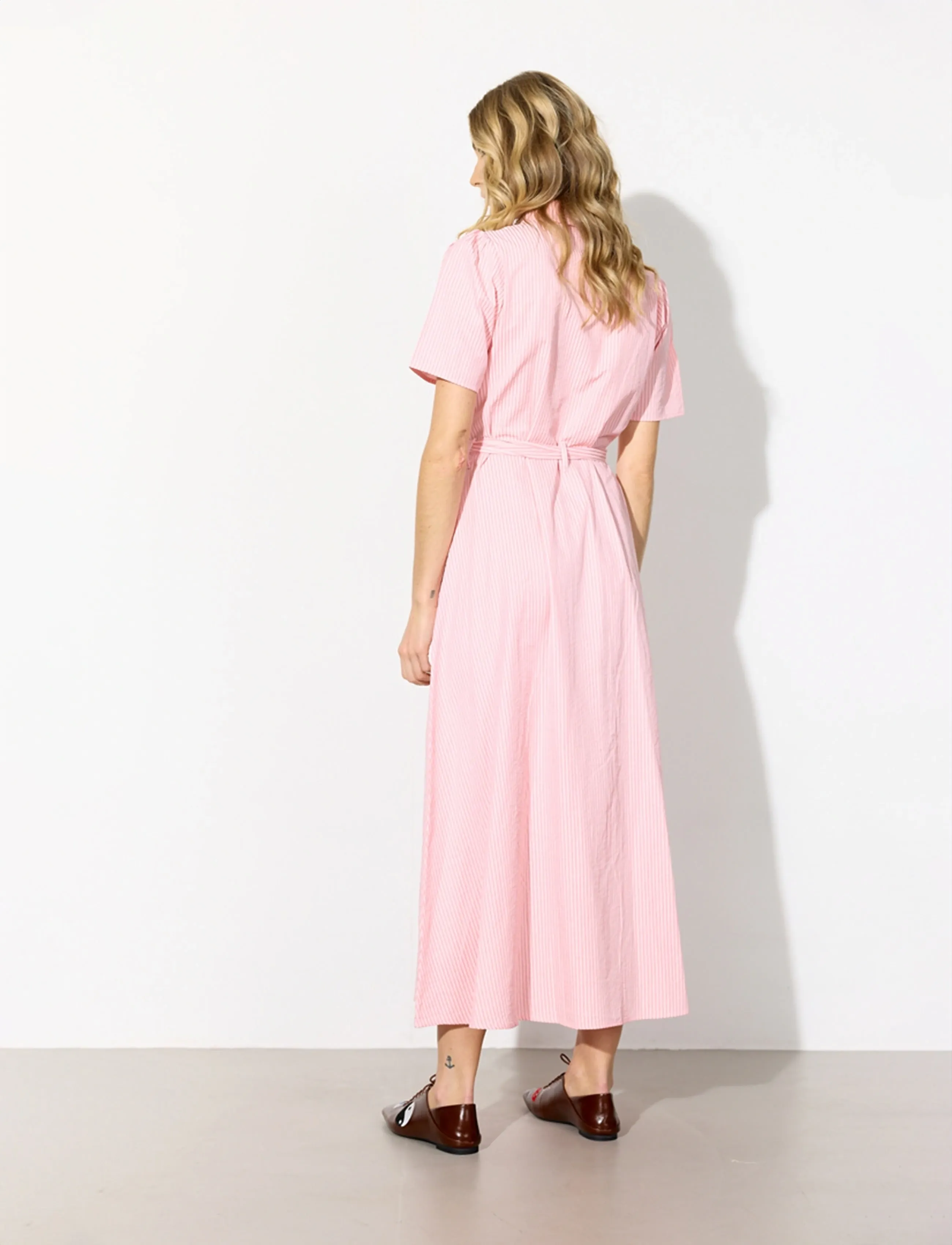 Hunkøn - Gudrun Dress - shirt dresses - pink - 4