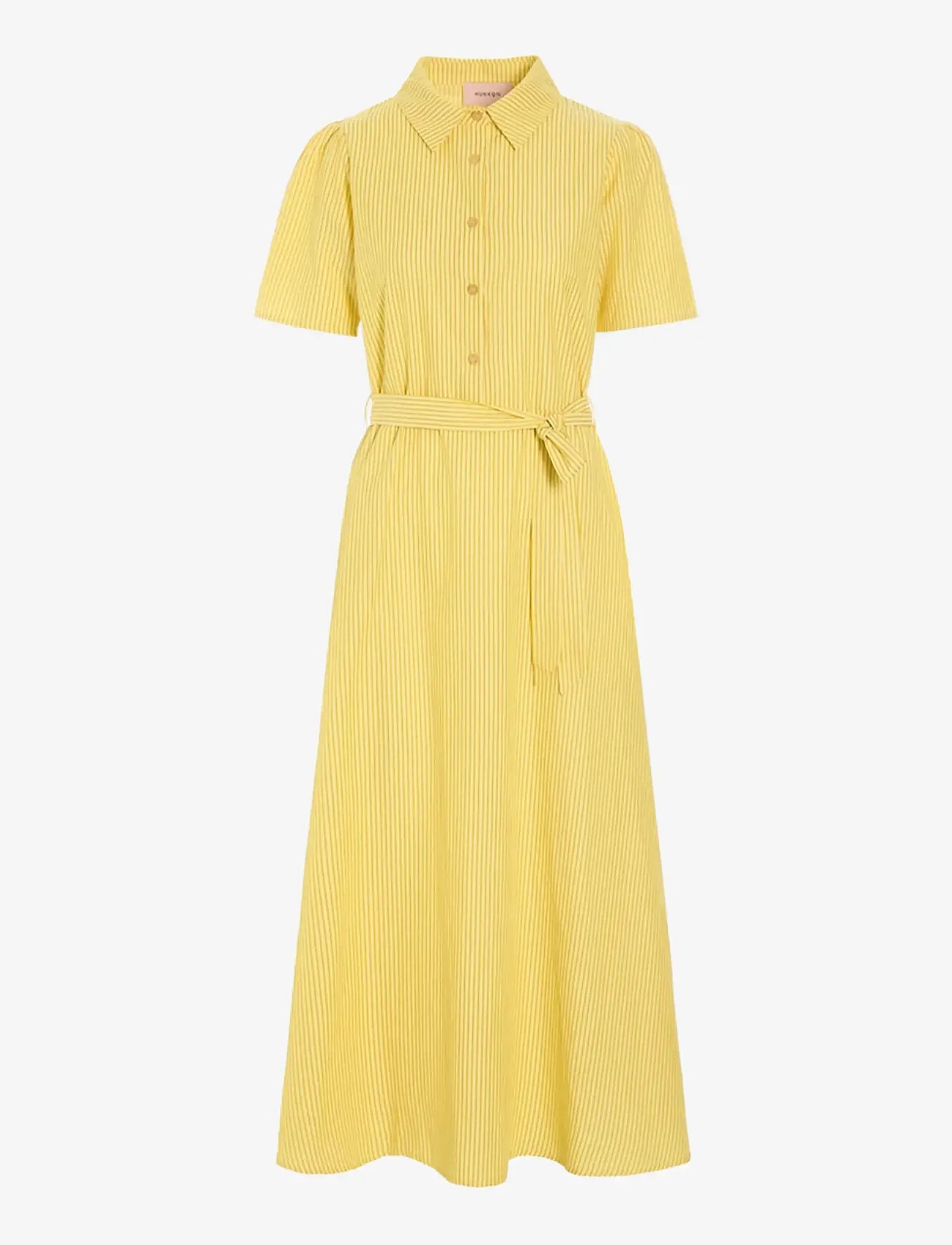 Hunkøn - Gudrun Dress - shirt dresses - yellow - 1