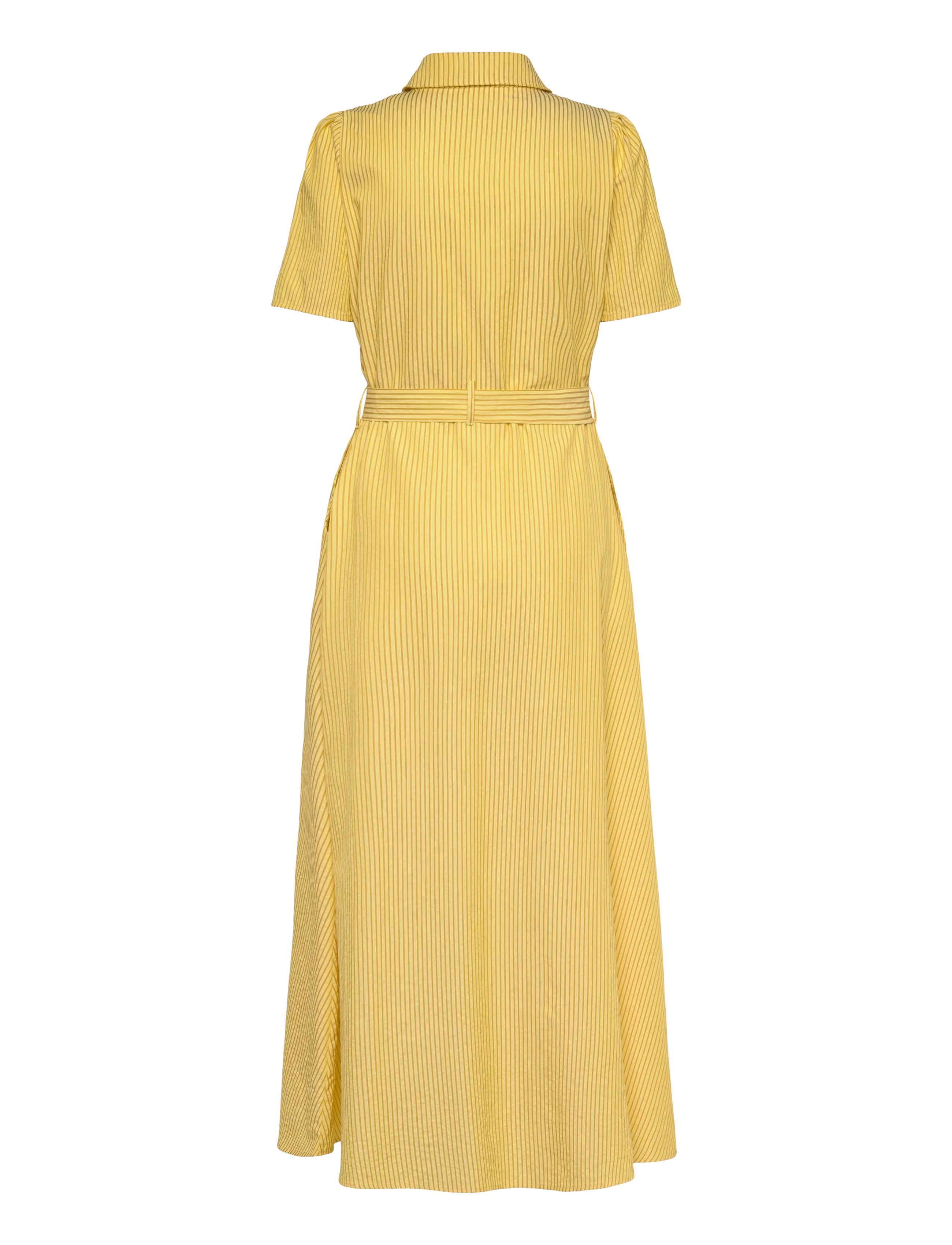 Hunkøn - Gudrun Dress - shirt dresses - yellow - 2
