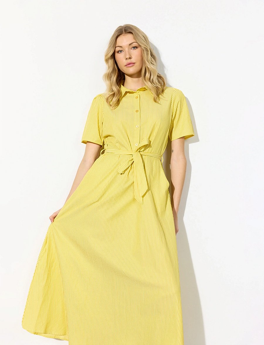 Hunkøn - Gudrun Dress - särkkleidid - yellow - 3