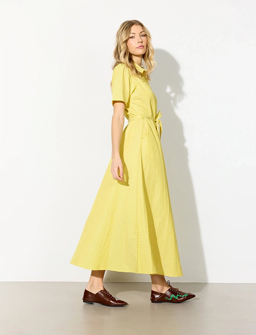 Hunkøn - Gudrun Dress - särkkleidid - yellow - 4