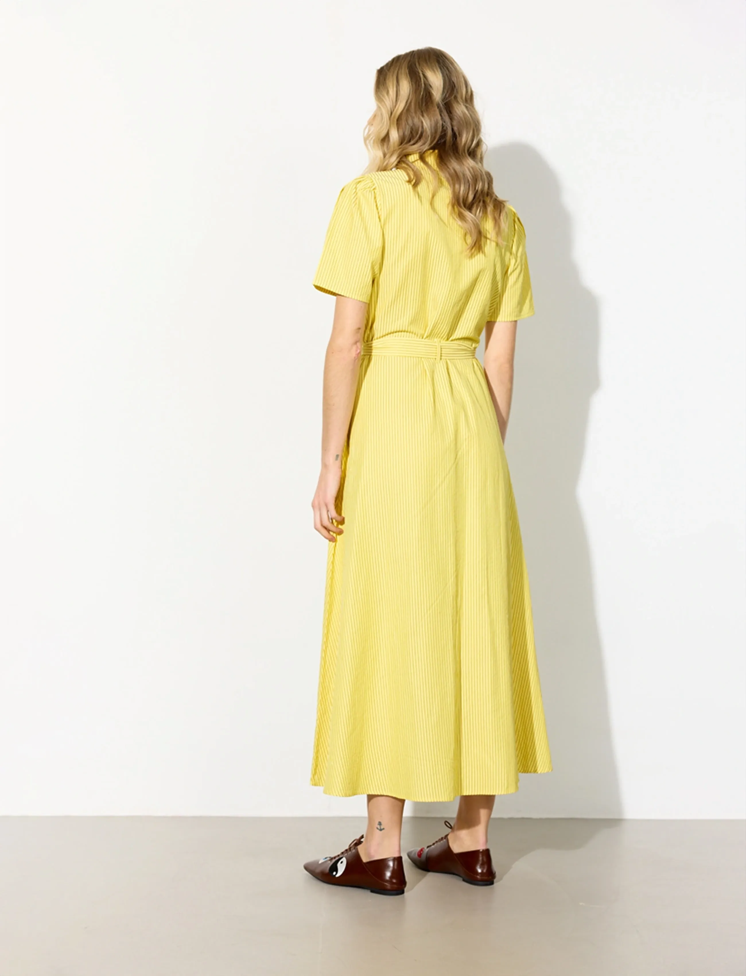 Hunkøn - Gudrun Dress - shirt dresses - yellow - 5
