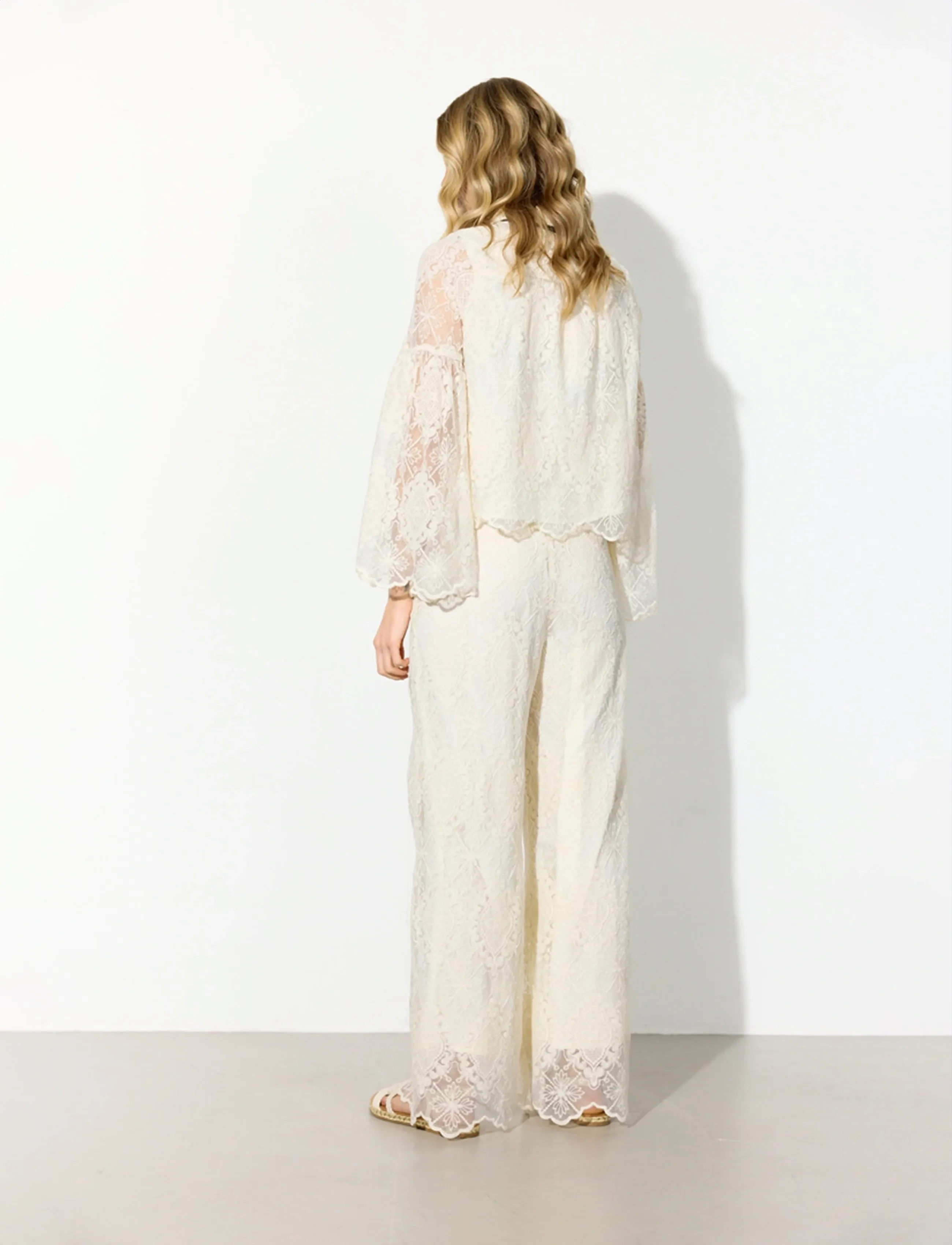 Hunkøn Lulu Lace Shirt blusar dam – bild 4