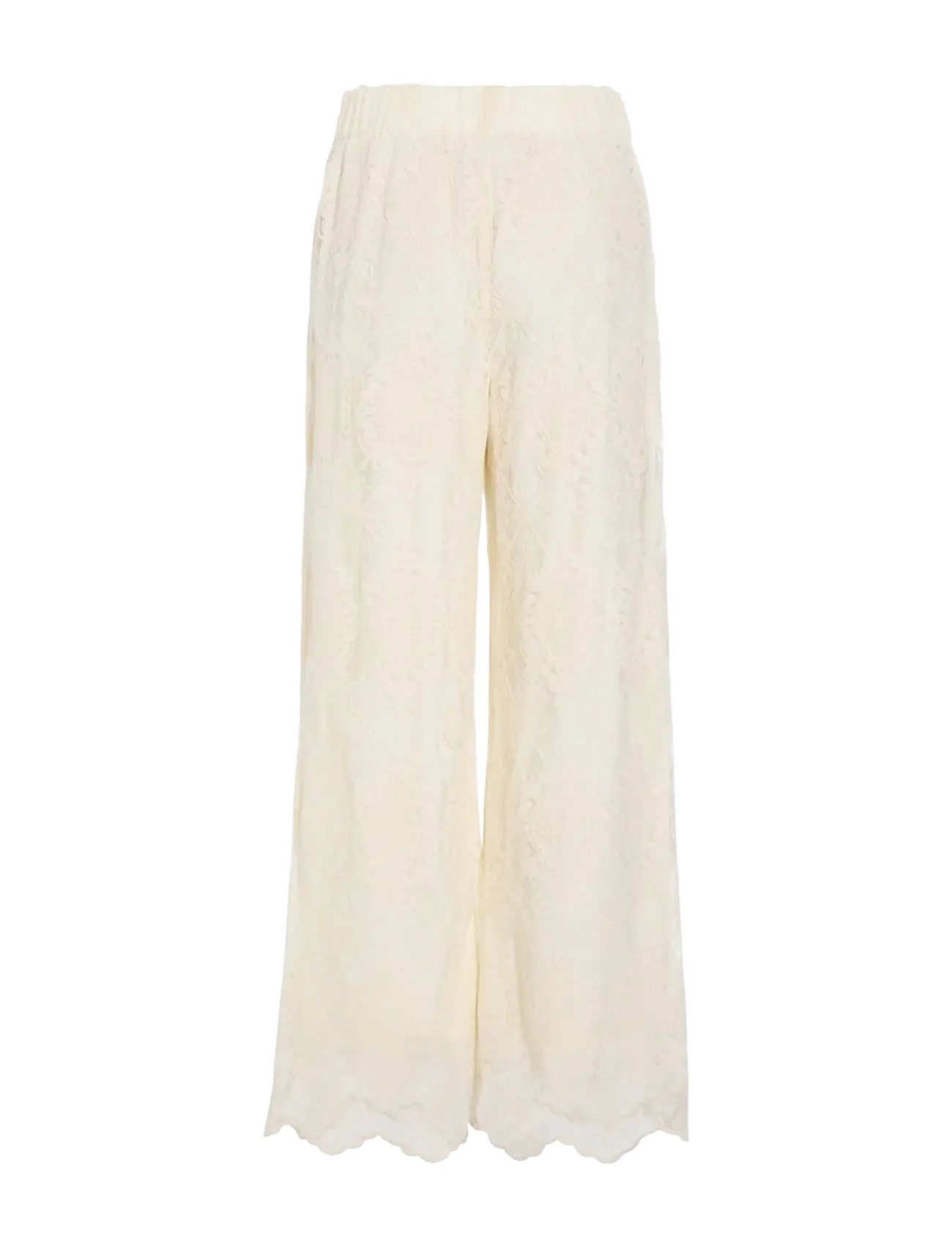 Hunkøn - Lulu Lace Trousers - vida byxor - cream lace - 2