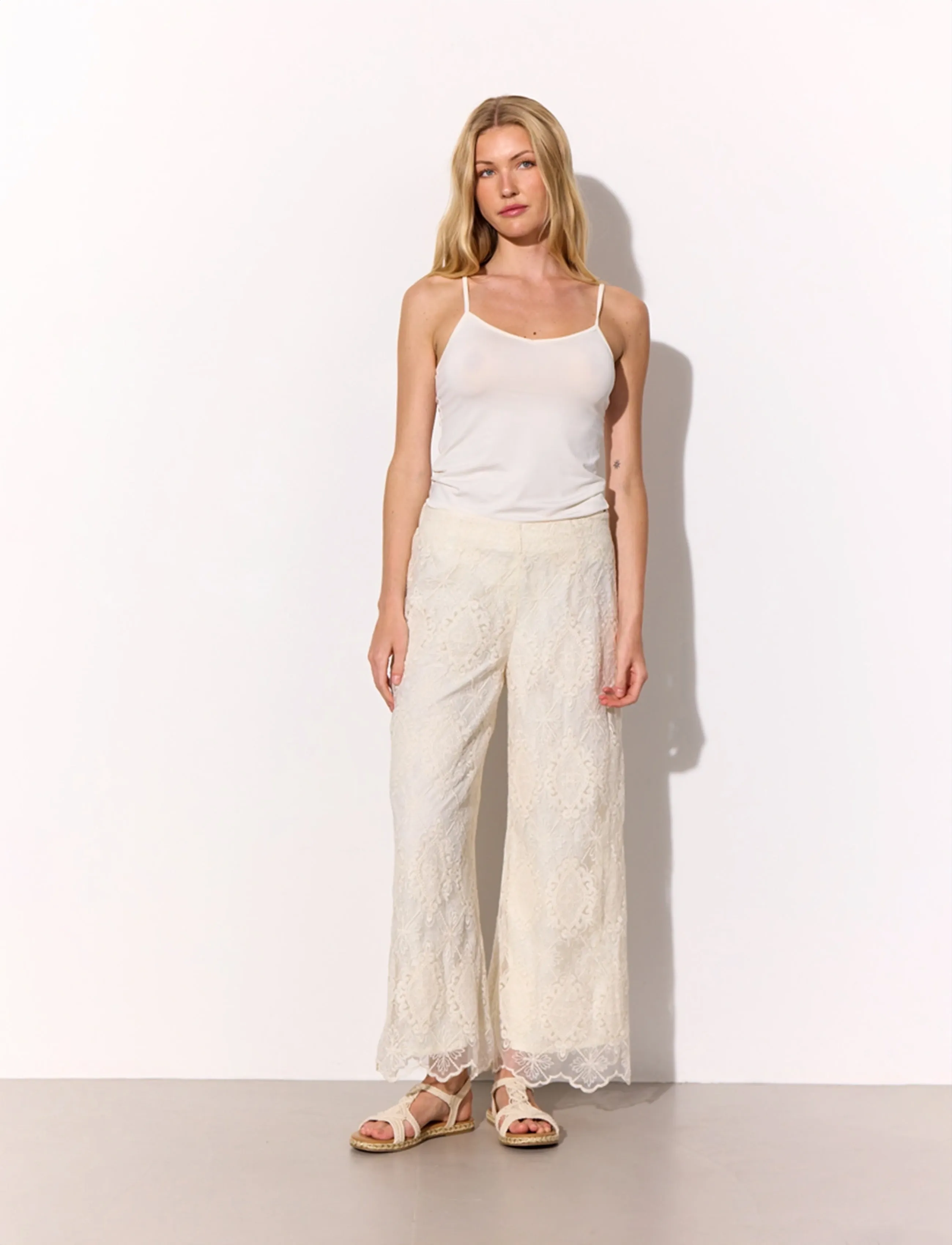 Hunkøn Lulu Lace Trousers cargobyxor dam – bild 2