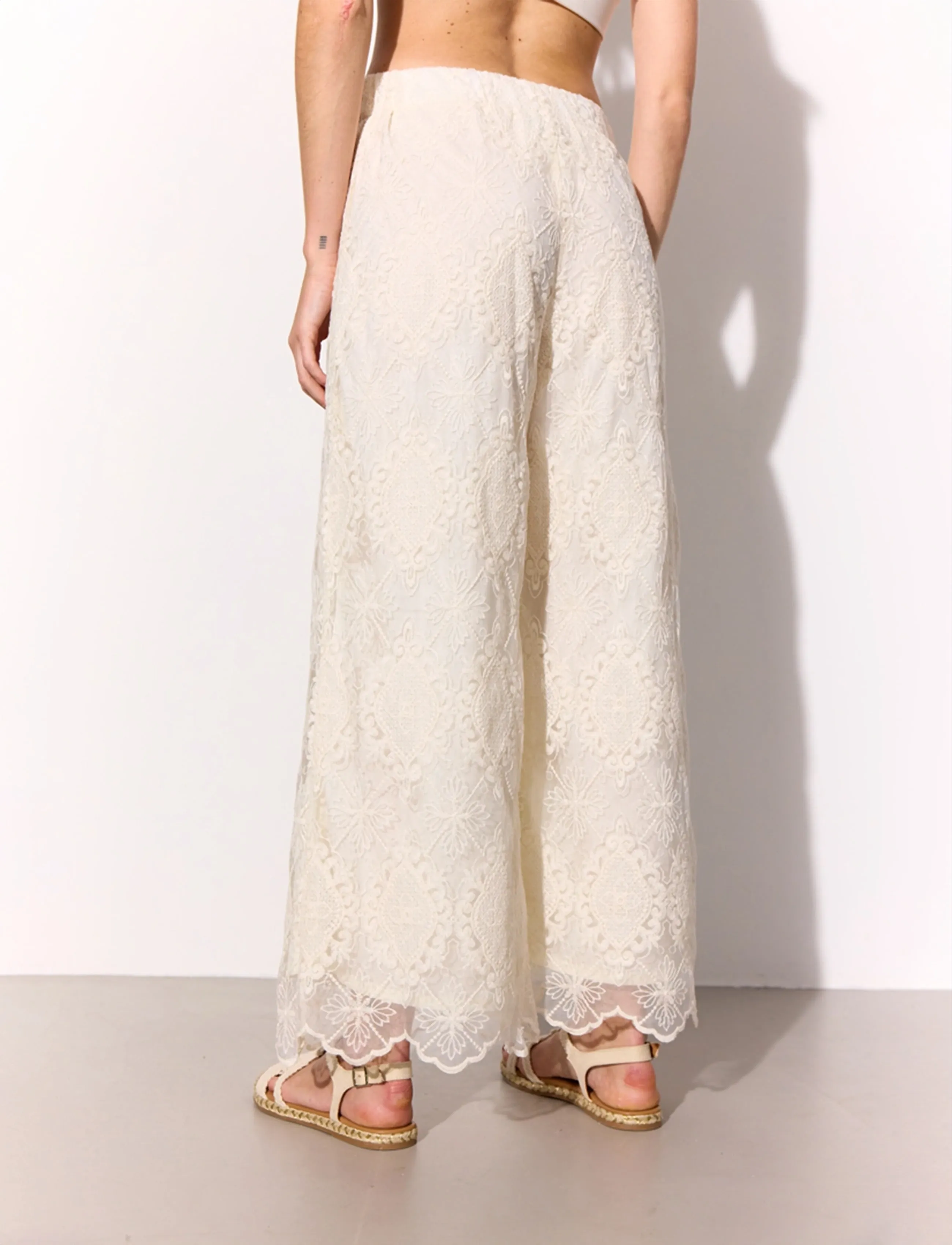 Hunkøn Lulu Lace Trousers cargobyxor dam – bild 3