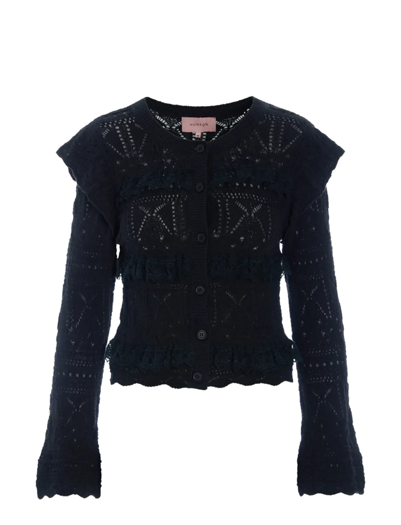 HUNKØN Sienna Knit Cardigan Schwarz - M - Damen