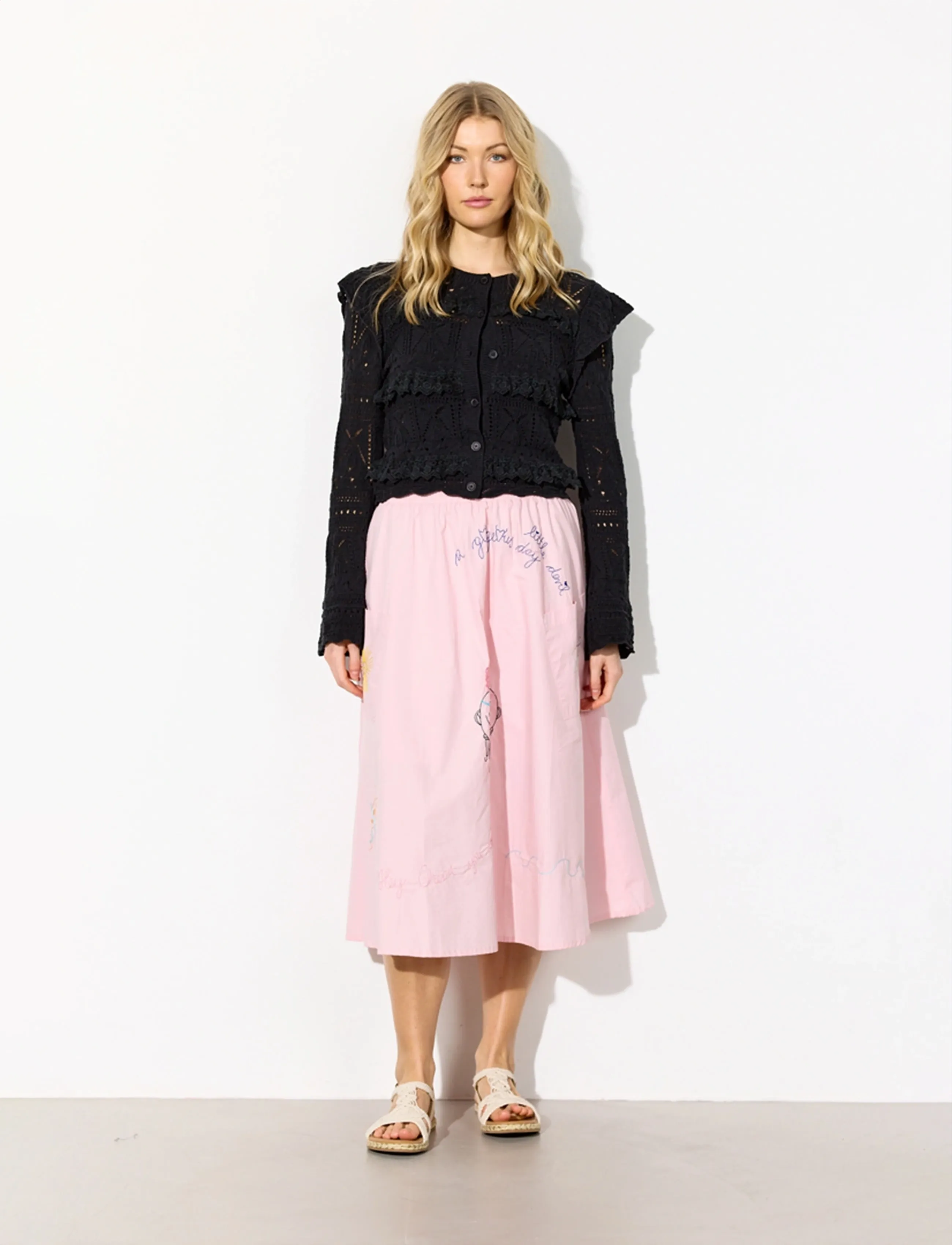 Hunkøn - Sienna Knit Cardigan - kardiganai - black - 4