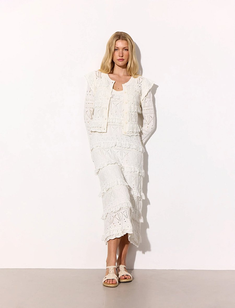 Hunkøn - Sienna Knit Cardigan - strickjacken - vanilla - 3