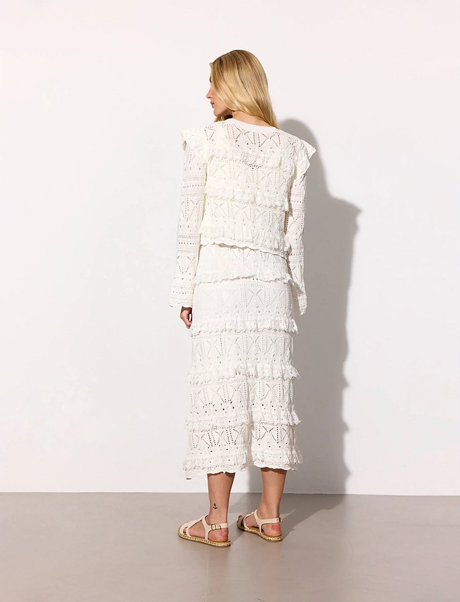 Hunkøn - Sienna Knit Cardigan - strickjacken - vanilla - 4
