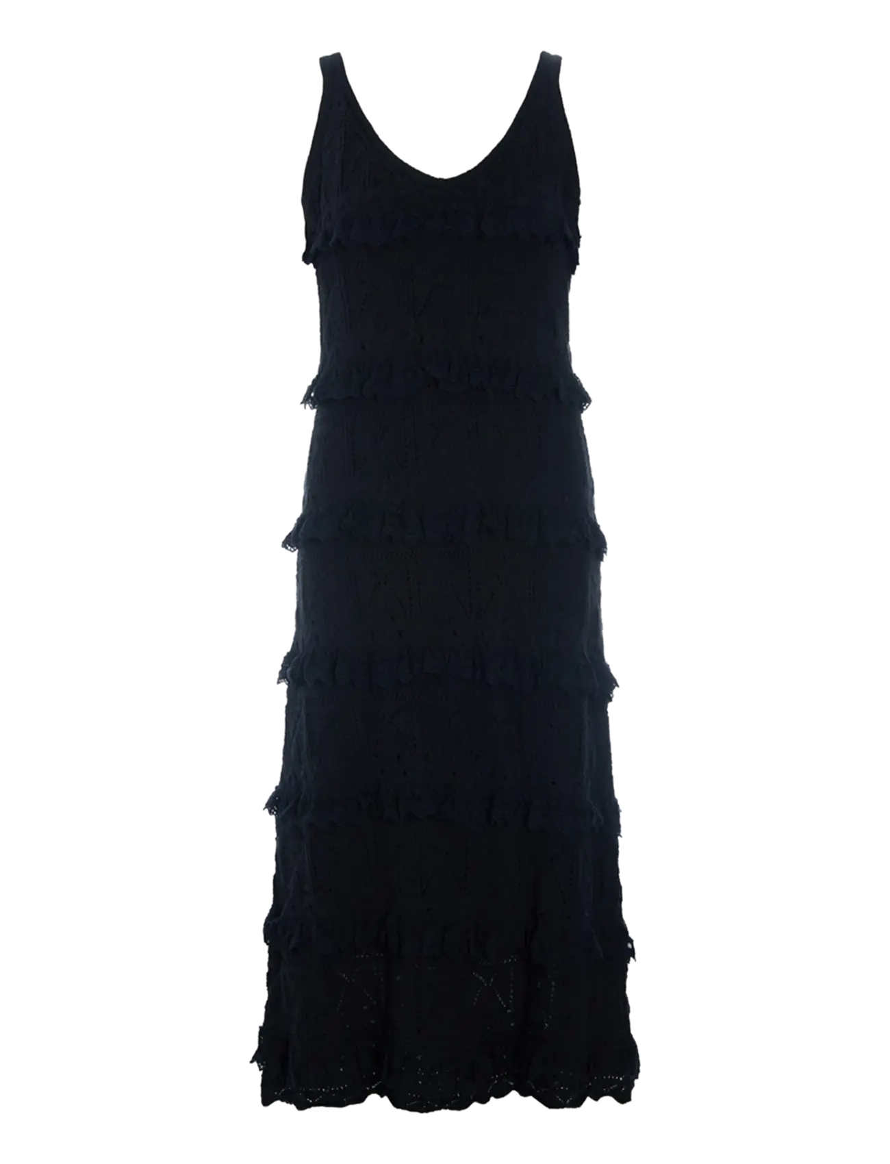 HUNKØN Sienna Knit Kleid Schwarz - L - Damen