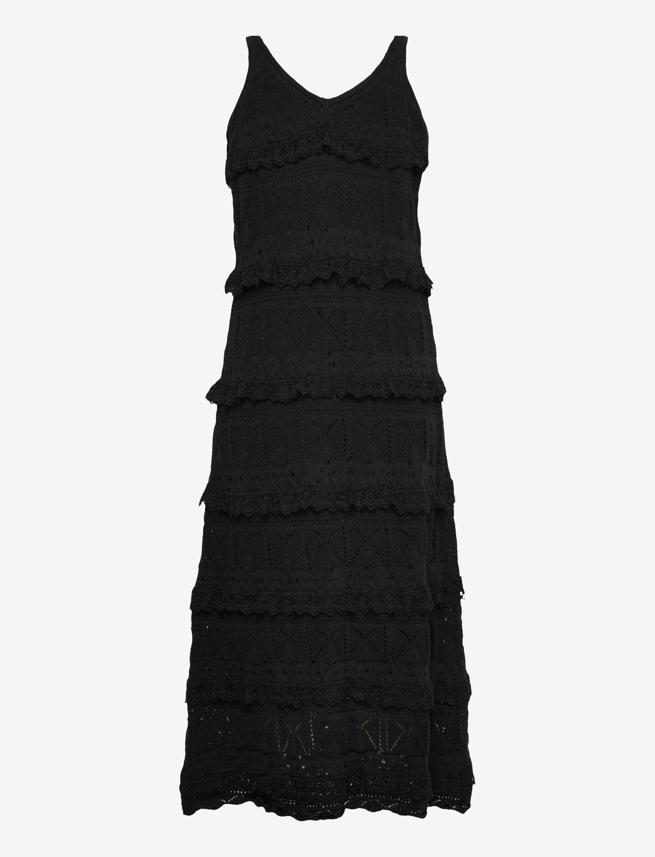 Hunkøn - Sienna Knit Dress - knitted dresses - black - 2