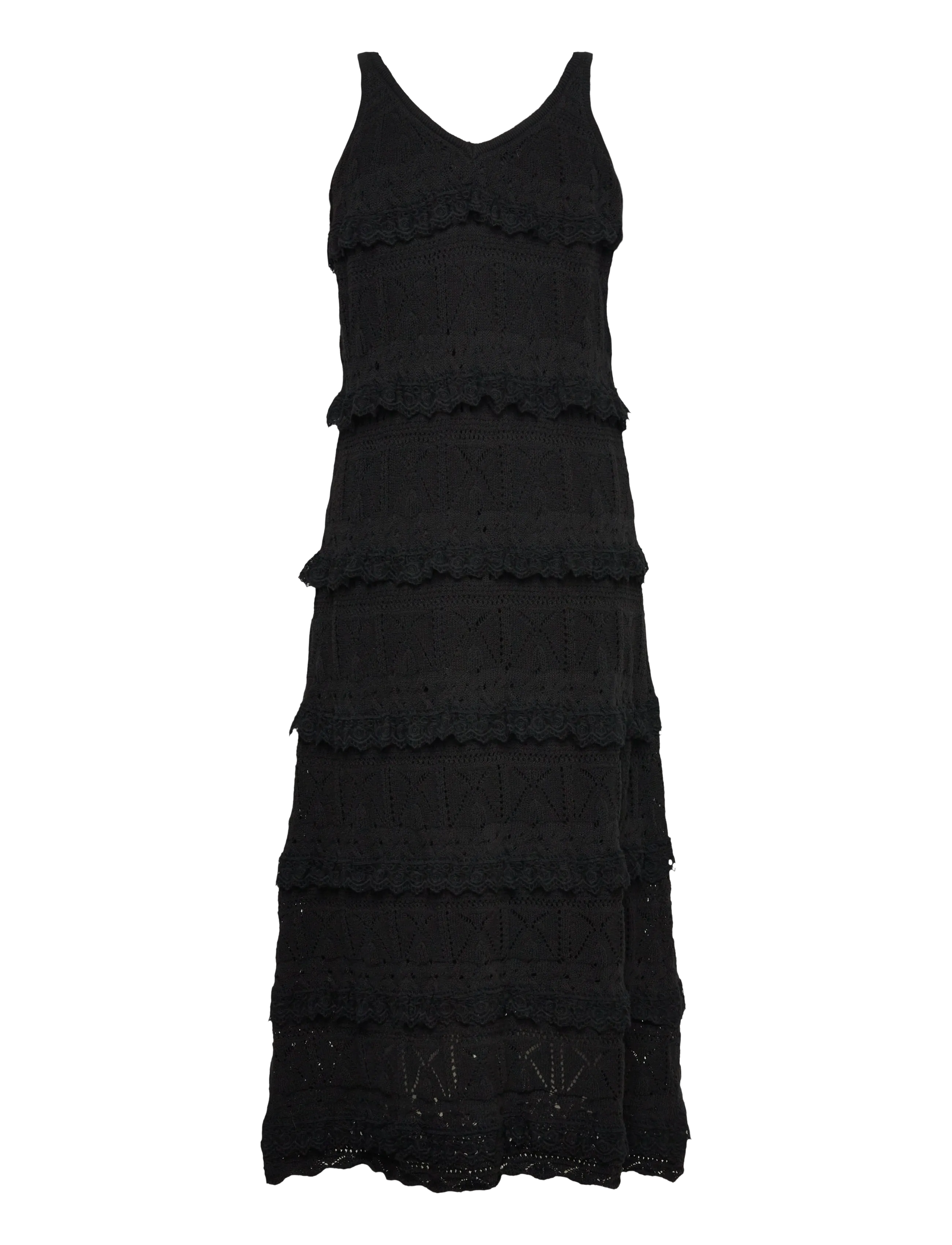 Hunkøn - Sienna Knit Dress - stickade klänningar - black - 2