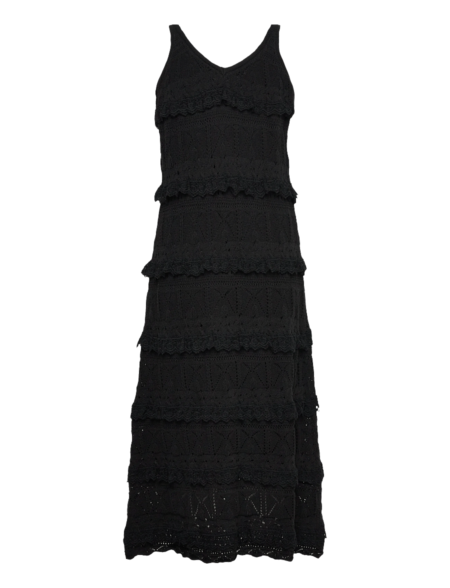 Hunkøn - Sienna Knit Dress - kootud kleidid - black - 2