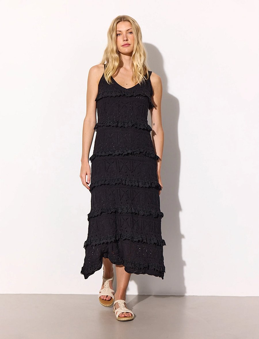 Hunkøn - Sienna Knit Dress - kootud kleidid - black - 0
