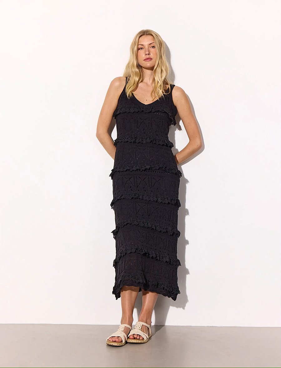 Hunkøn - Sienna Knit Dress - kootud kleidid - black - 3