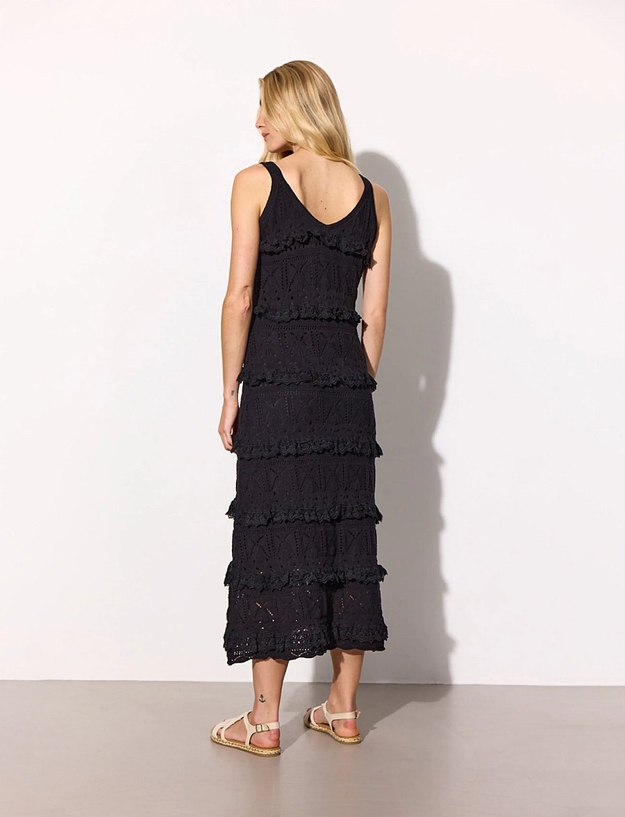 Hunkøn - Sienna Knit Dress - kootud kleidid - black - 4