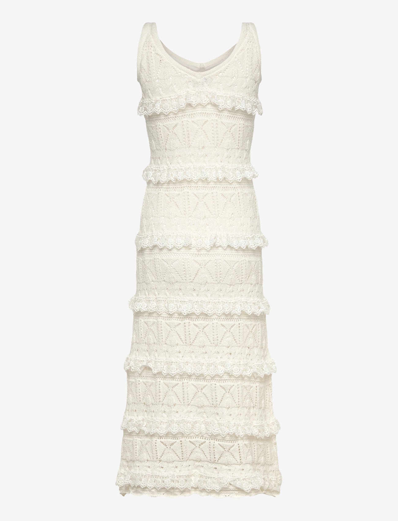 Hunkøn - Sienna Knit Dress - kootud kleidid - vanilla - 2