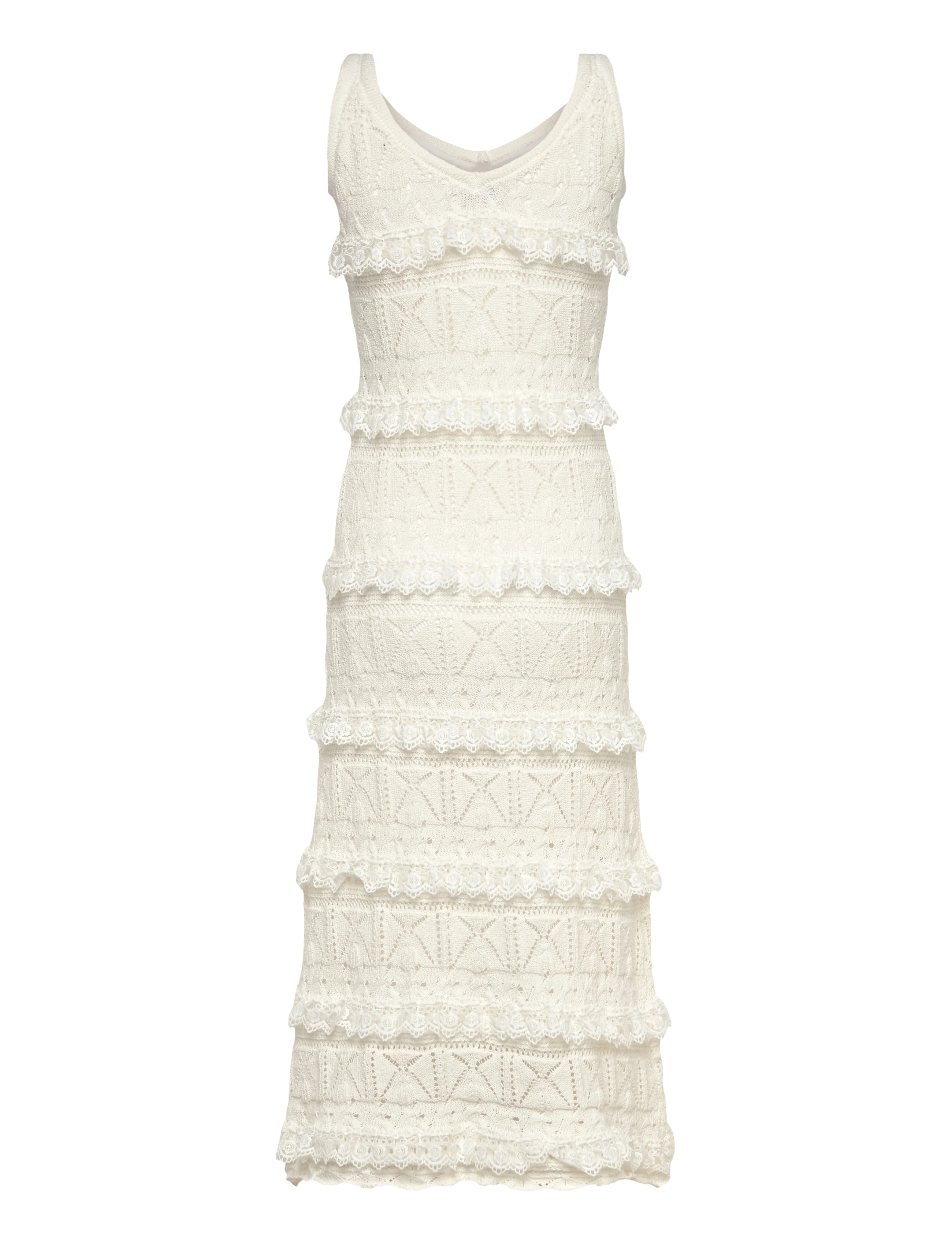 Hunkøn - Sienna Knit Dress - stickade klänningar - vanilla - 2