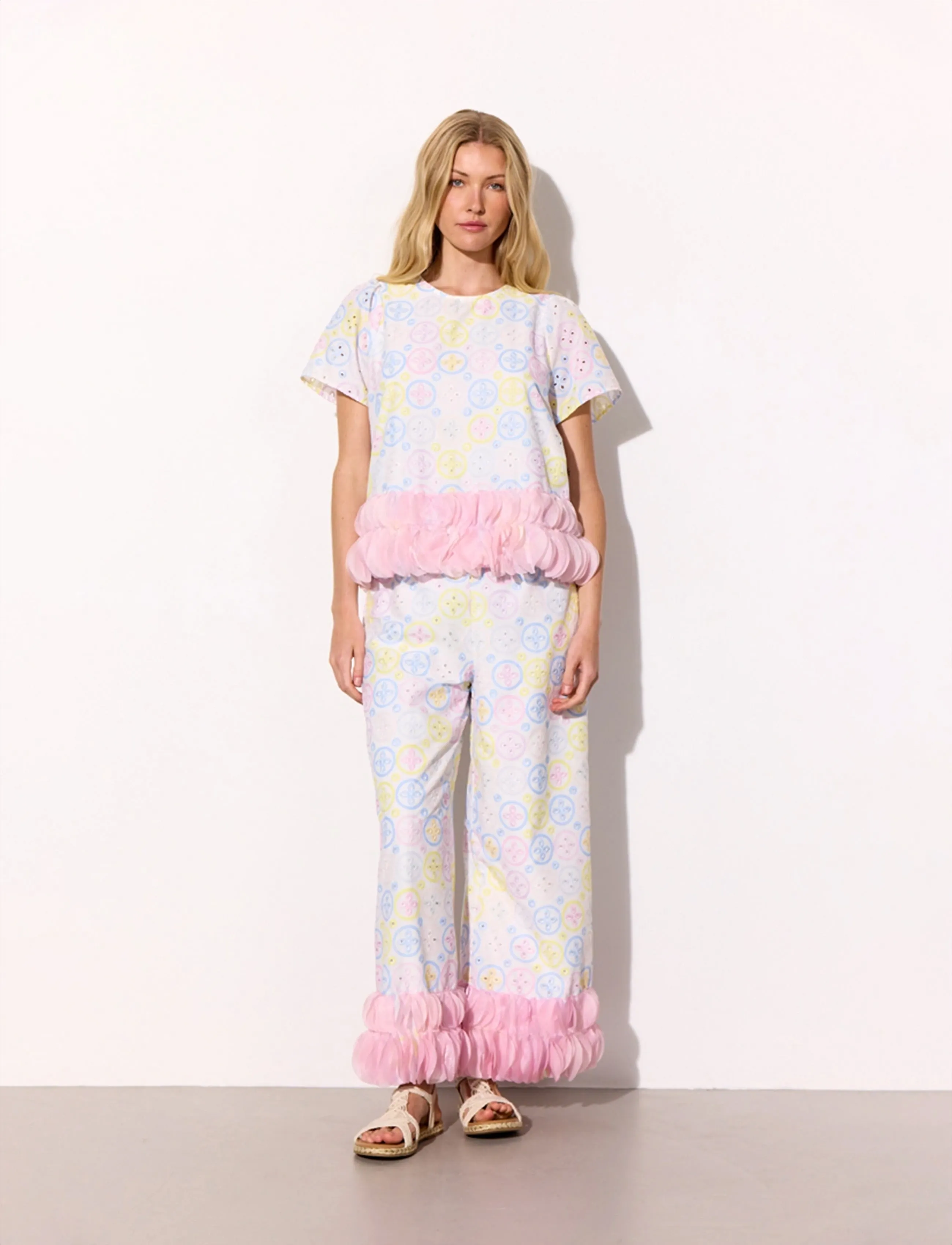 Hunkøn - Lana Blouse - stutterma blússur - pastels - 3