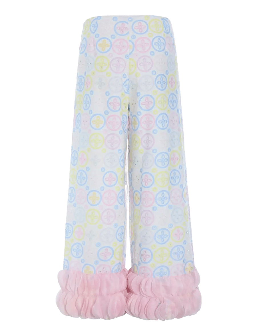 Hunkøn - Lana Trousers - vida byxor - pastels - 2