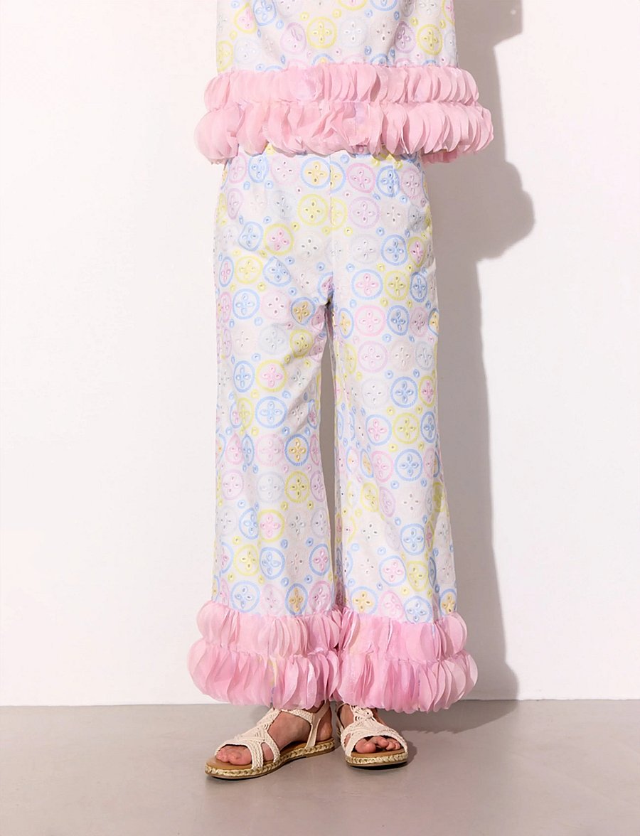 Hunkøn - Lana Trousers - vida byxor - pastels - 5