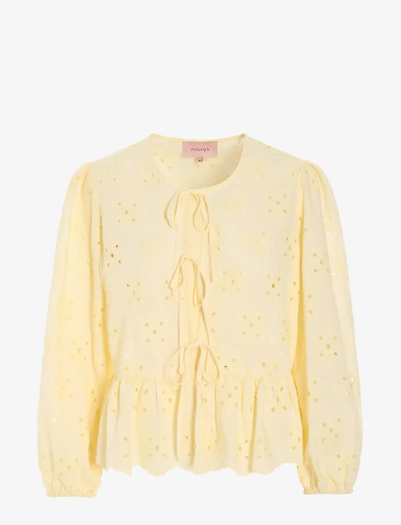 Hunkøn - Vanya Shirt - pikkade varrukatega pluusid - soft yellow - 1
