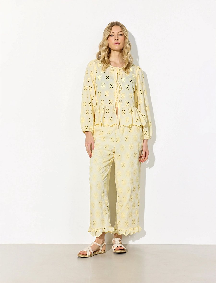 Hunkøn - Vanya Shirt - langärmelige blusen - soft yellow - 2