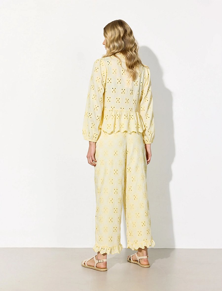 Hunkøn - Vanya Shirt - langärmelige blusen - soft yellow - 3