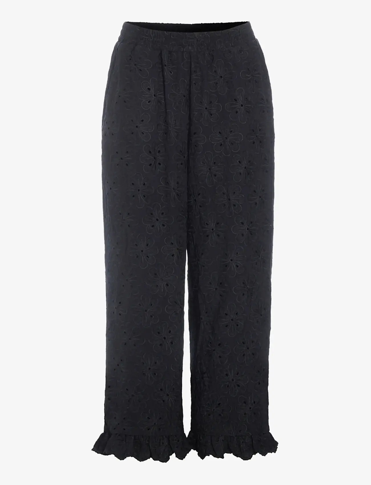 Hunkøn - Vanya Trousers - bukser med lige ben - black - 1