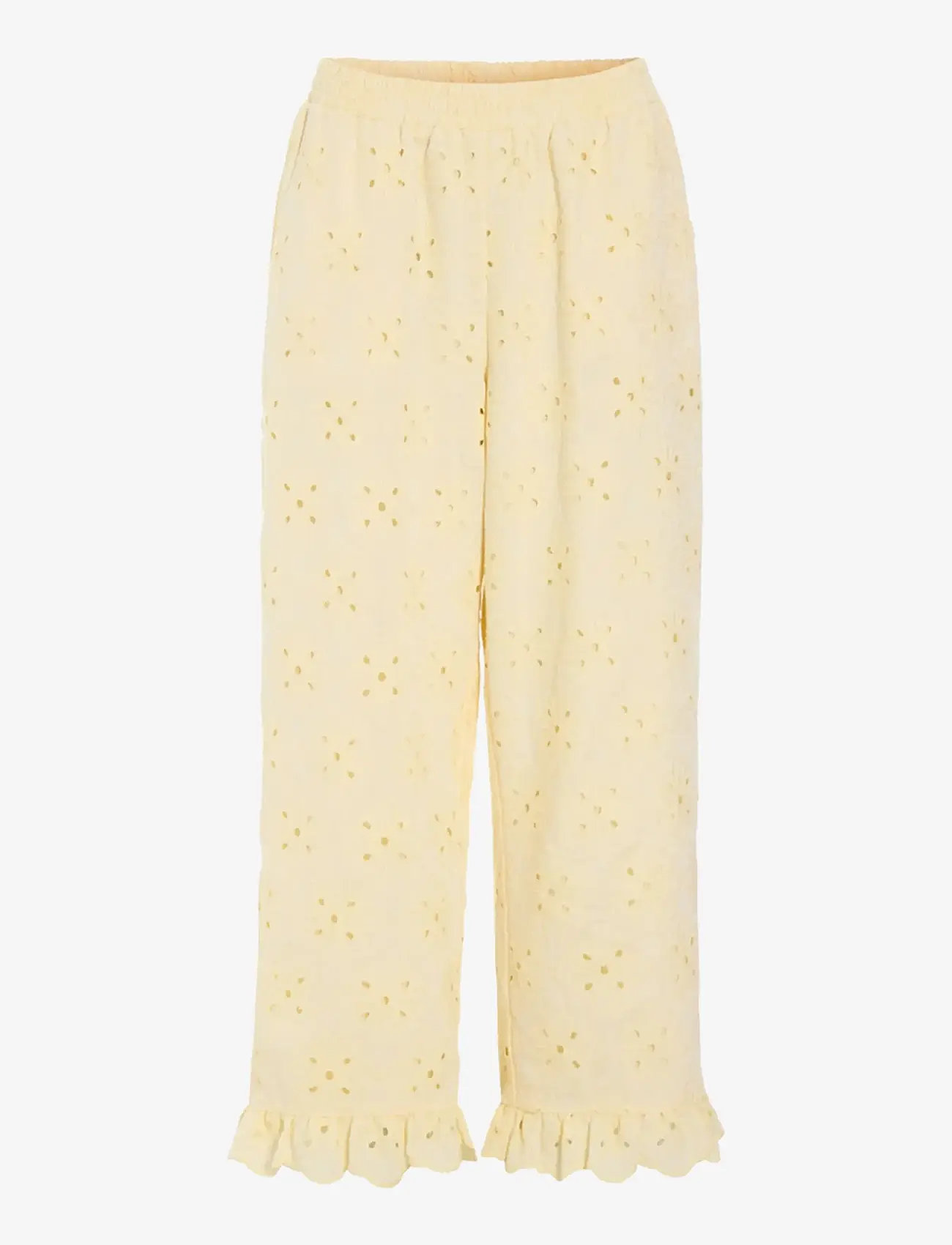Hunkøn - Vanya Trousers - straight leg trousers - soft yellow - 1