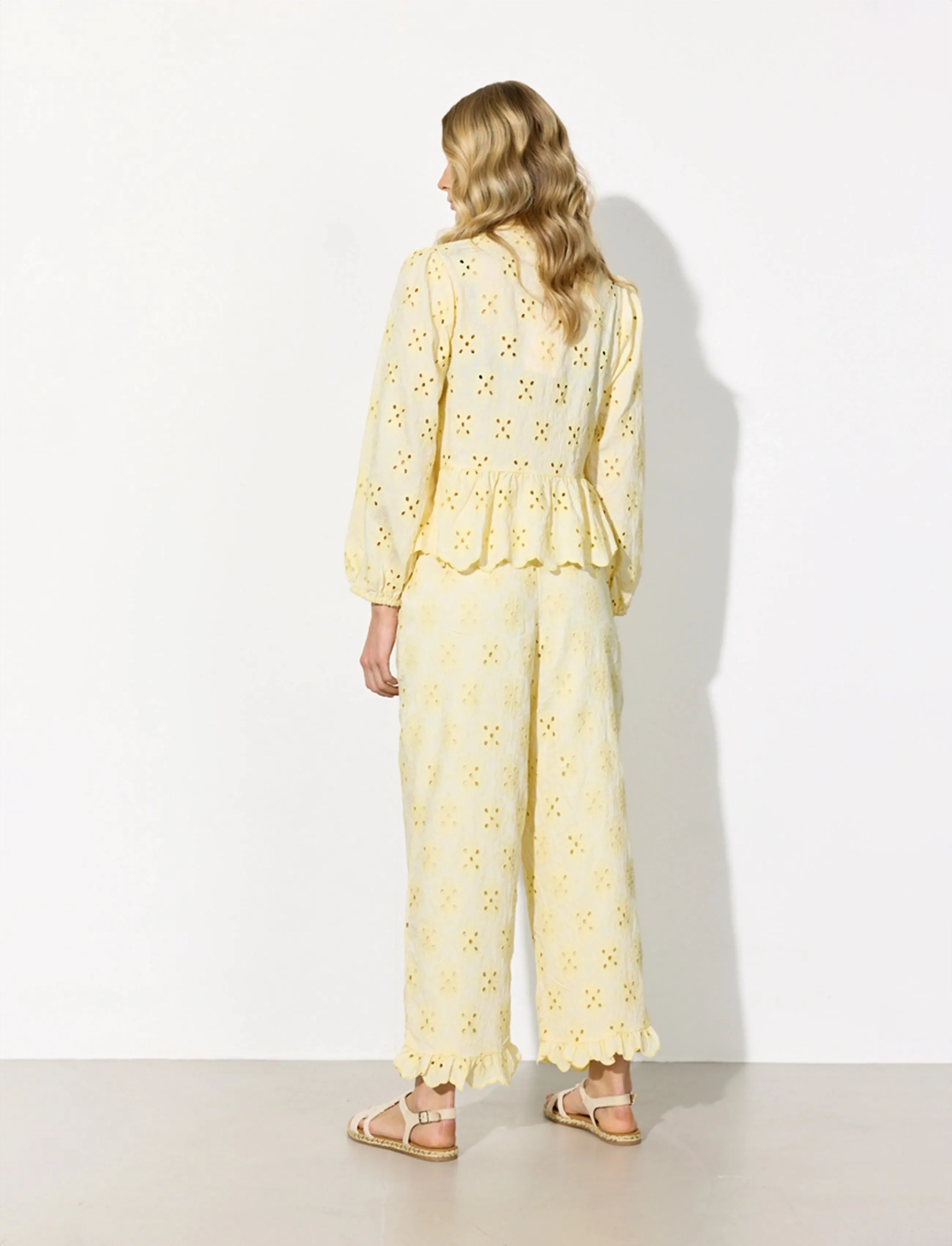 Hunkøn - Vanya Trousers - hose mit geradem bein - soft yellow - 3