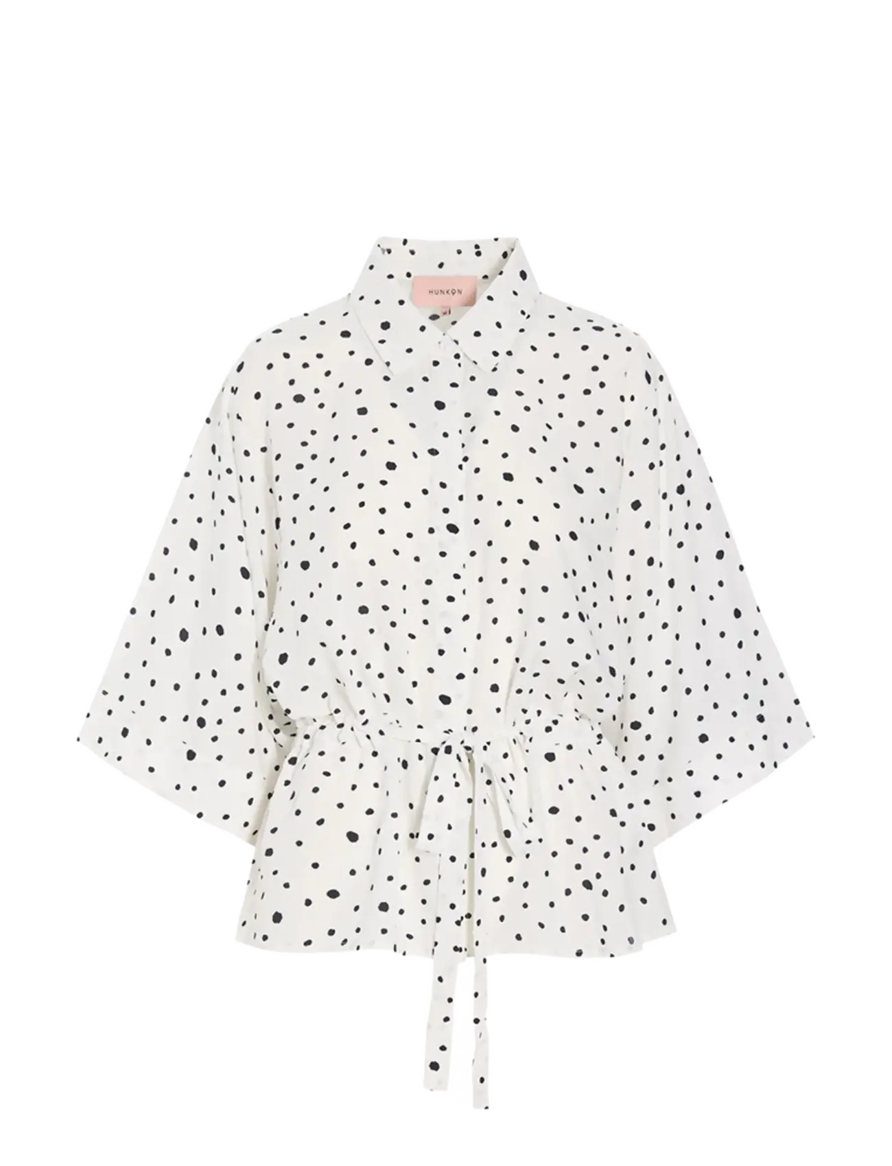 HUNKØN Kris Kimono Shirt Weiß - M - Damen