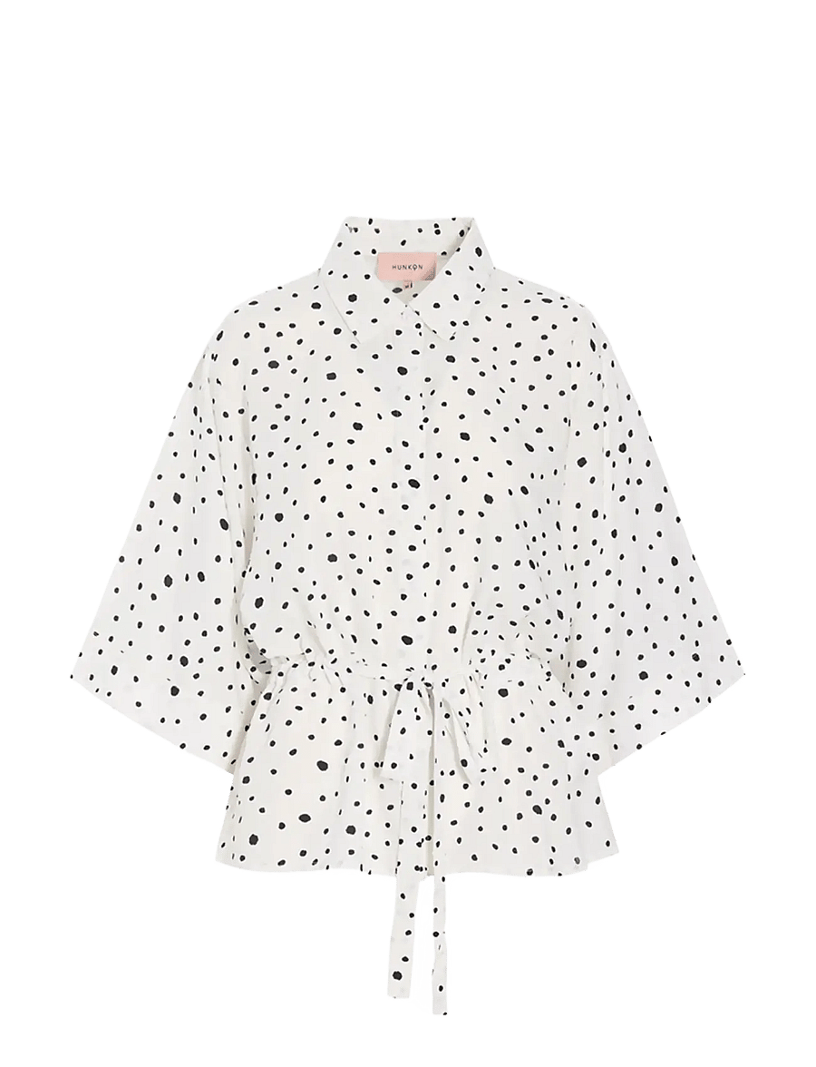 Hunkøn - Kris Kimono Shirt - kortærmede skjorter - white - 1