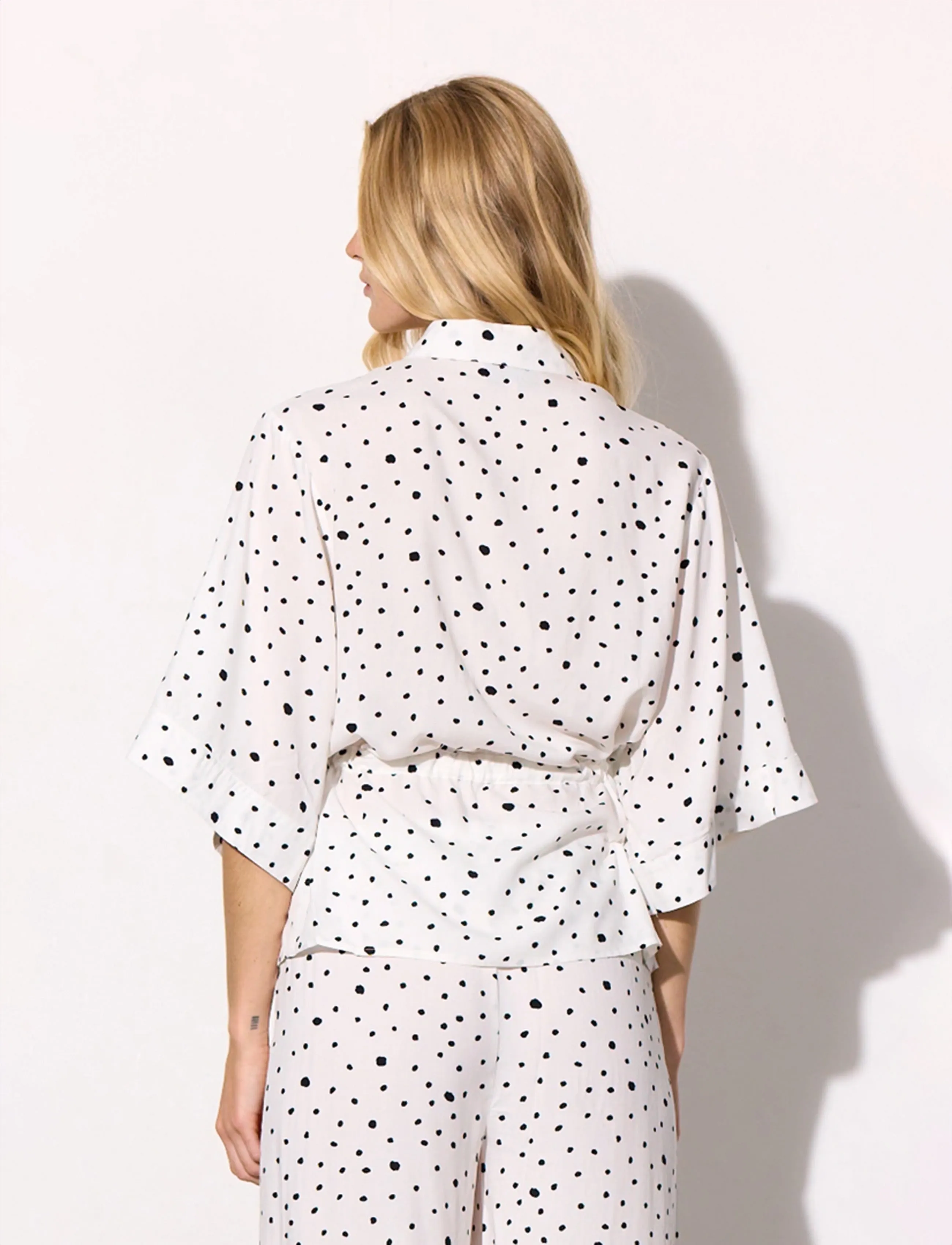 Hunkøn - Kris Kimono Shirt - kortærmede skjorter - white - 2