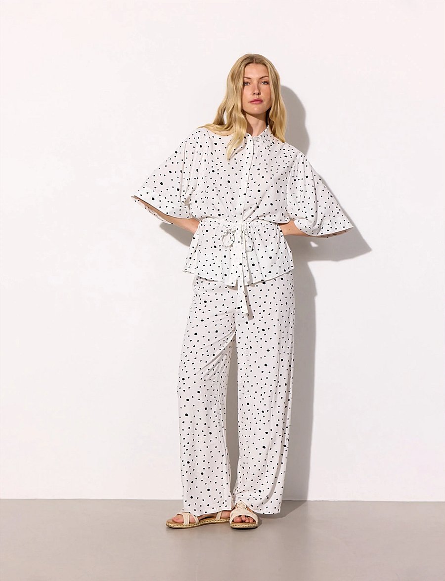 Hunkøn - Kris Kimono Shirt - kortærmede skjorter - white - 3