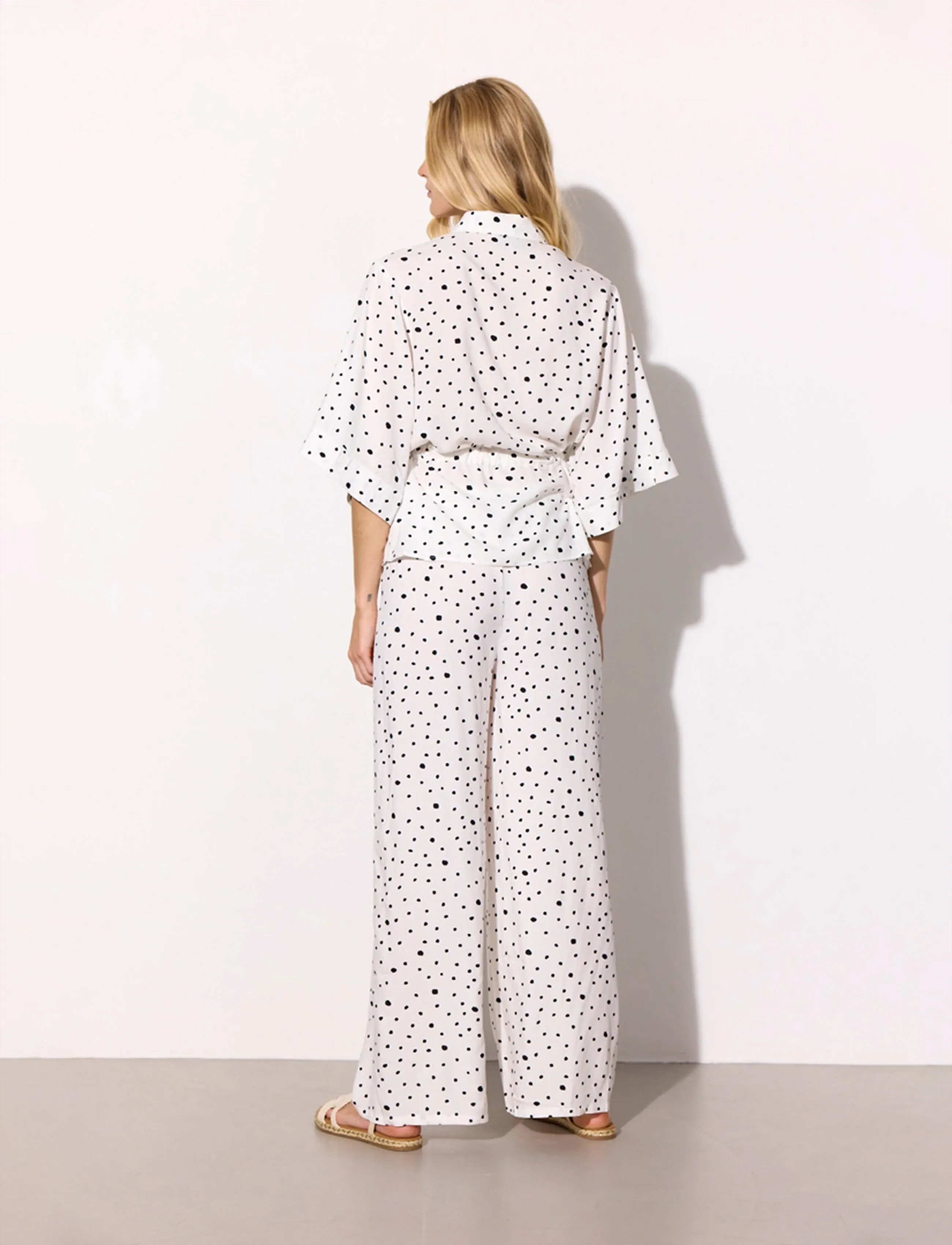 Hunkøn - Kris Trousers - sirge säärega püksid - white - 2