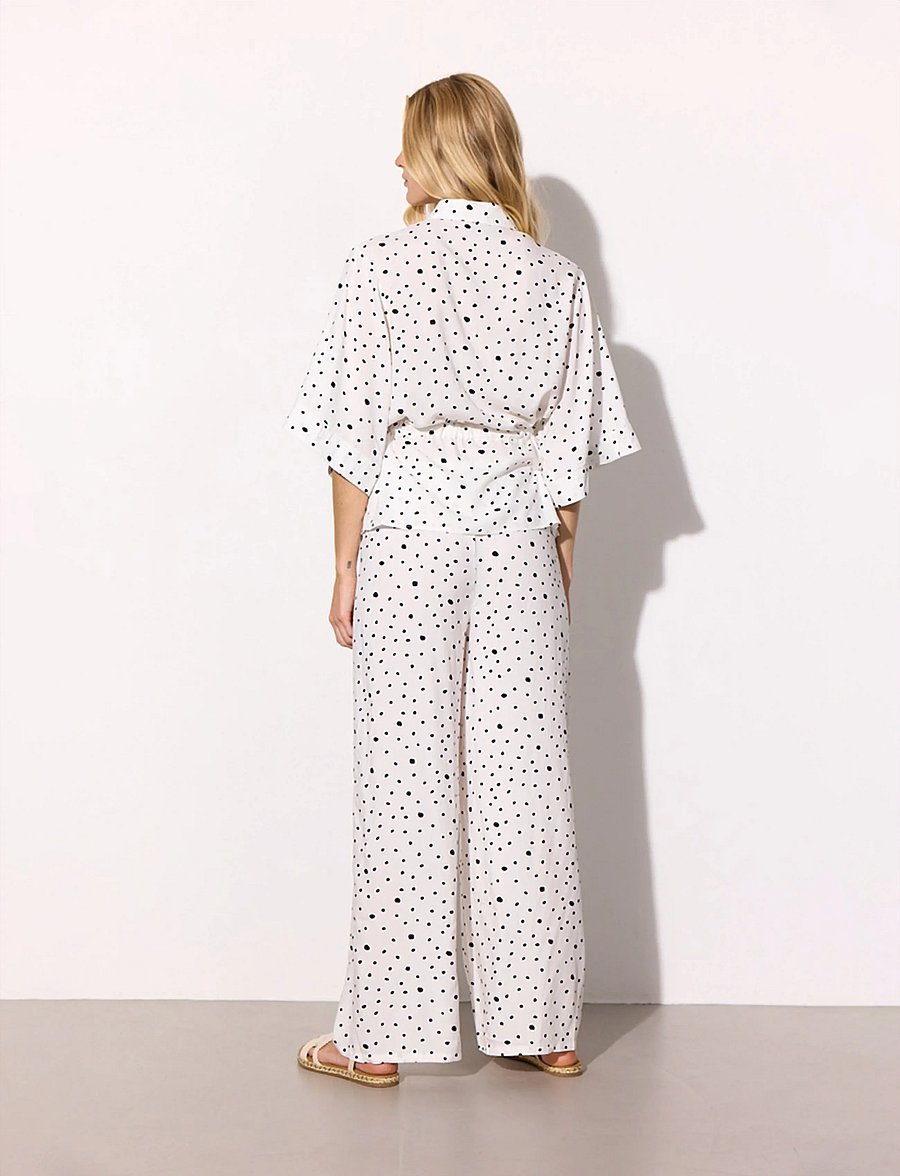Hunkøn - Kris Trousers - sirged püksid - white - 2