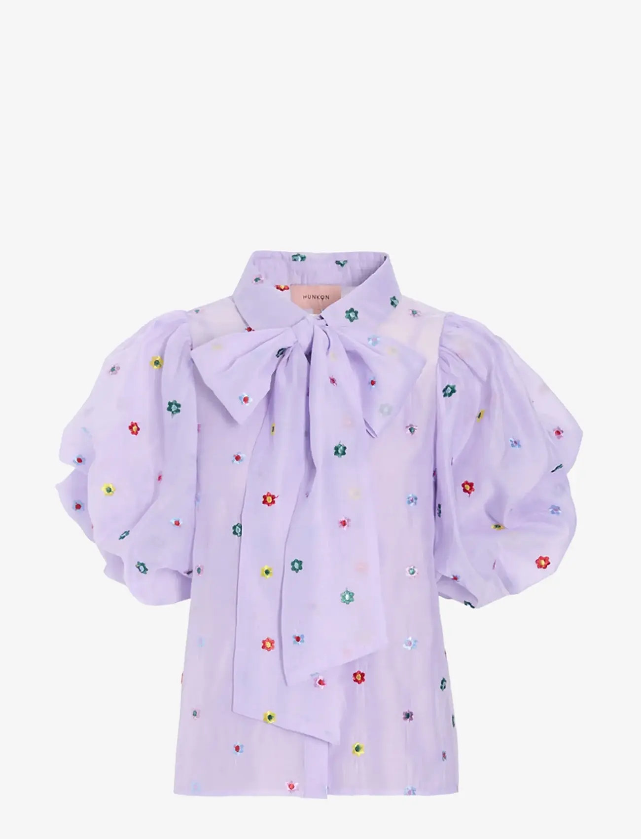 Hunkøn - Lucia Shirt - short-sleeved shirts - lavender - 1