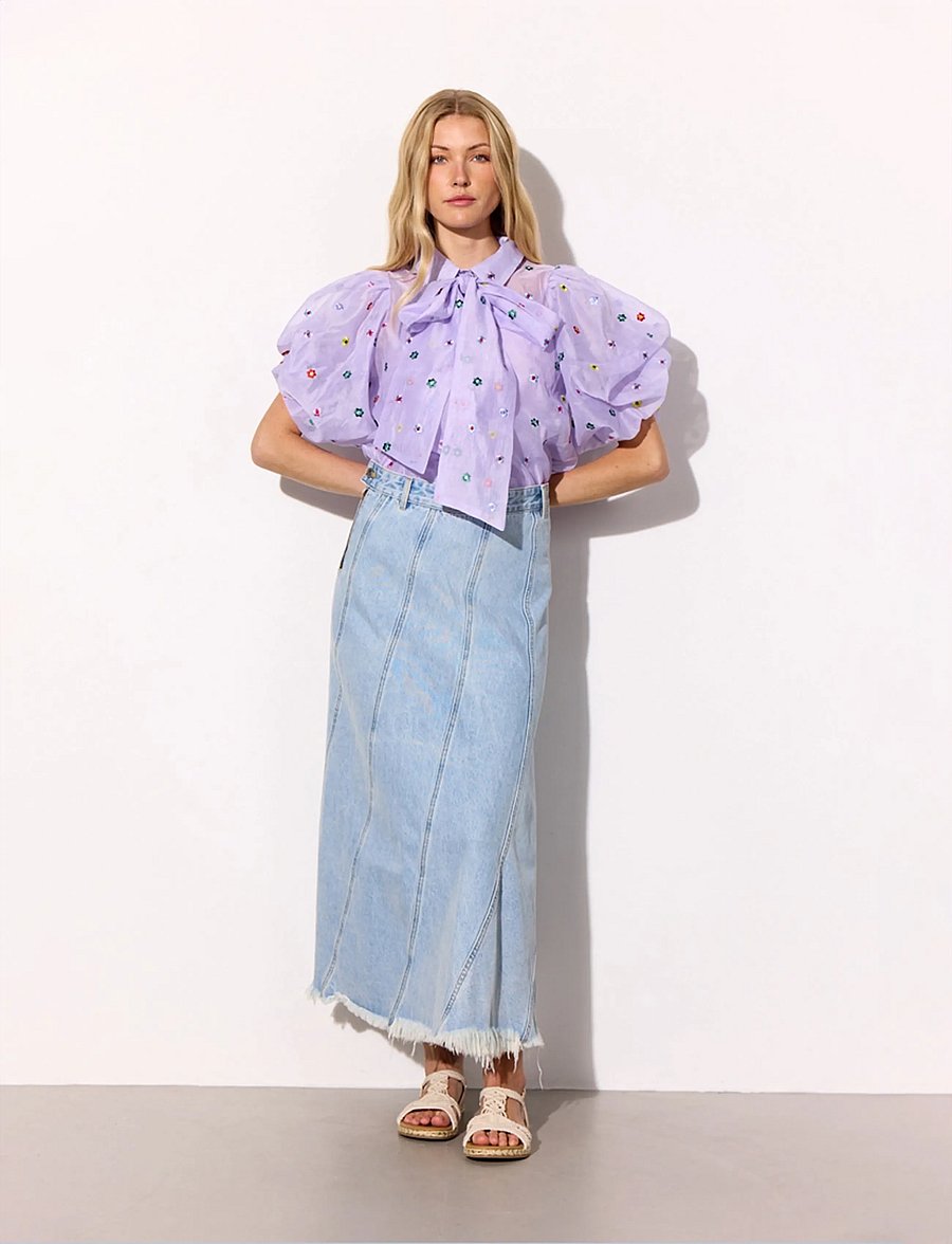 Hunkøn - Lucia Shirt - kortærmede skjorter - lavender - 3