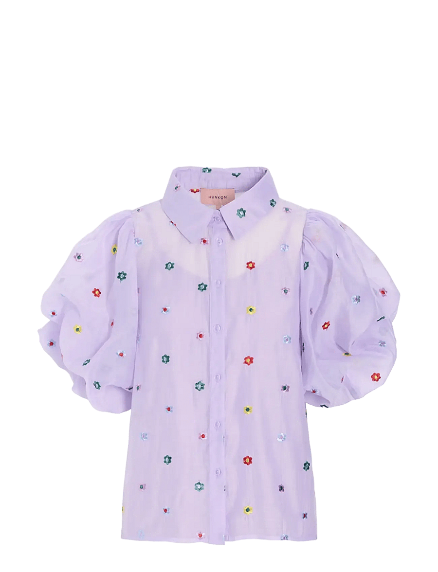 Hunkøn - Lucia Shirt - kortærmede skjorter - lavender - 2